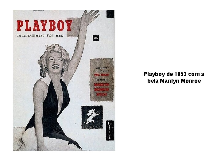 Playboy de 1953 com a bela Marilyn Monroe 