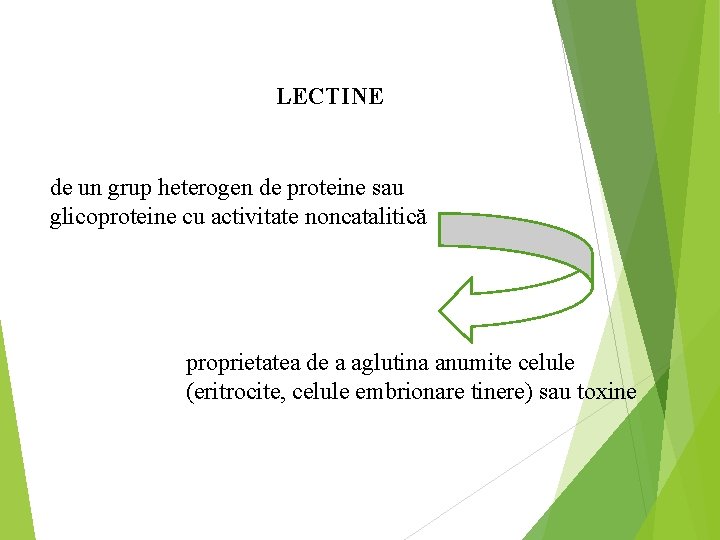 LECTINE de un grup heterogen de proteine sau glicoproteine cu activitate noncatalitică proprietatea de