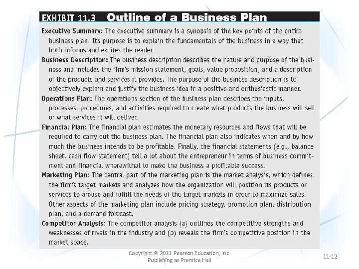 Copyright © 2011 Pearson Education, Inc. Publishing as Prentice Hall 11 -12 