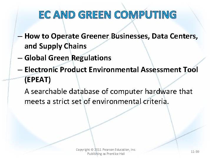 EC AND GREEN COMPUTING – How to Operate Greener Businesses, Data Centers, and Supply