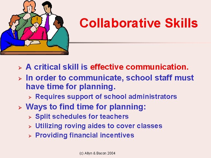 Collaborative Skills Ø Ø A critical skill is effective communication. In order to communicate,