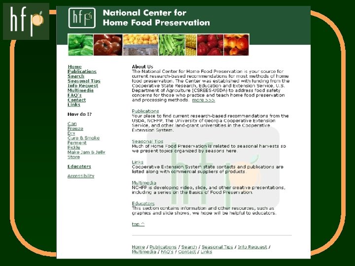 National Center for Home Food Preservation 