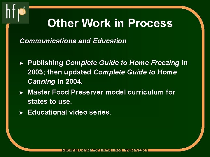 Other Work in Process Communications and Education > Publishing Complete Guide to Home Freezing