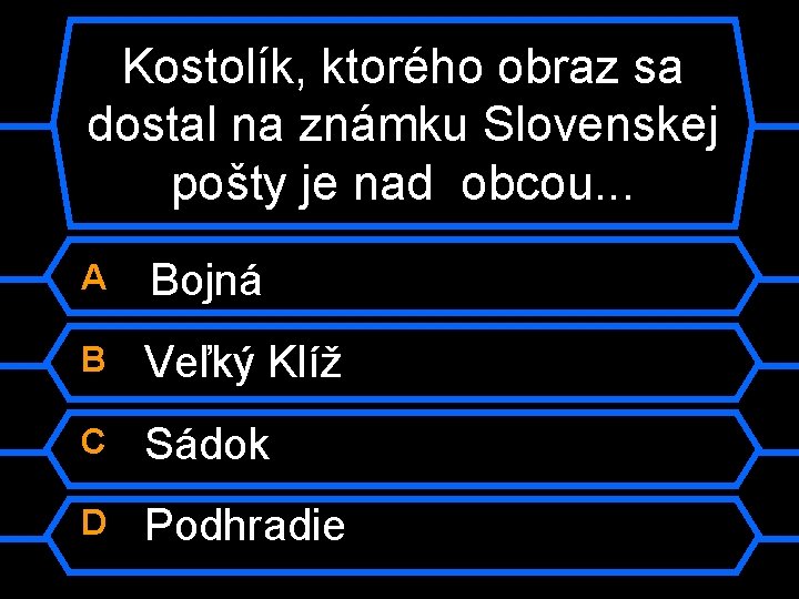 Kostolík, ktorého obraz sa dostal na známku Slovenskej pošty je nad obcou. . .