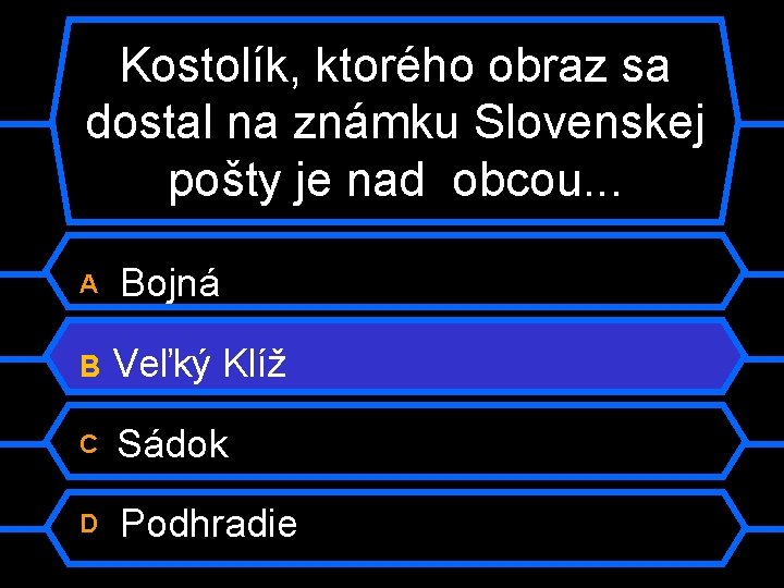 Kostolík, ktorého obraz sa dostal na známku Slovenskej pošty je nad obcou. . .