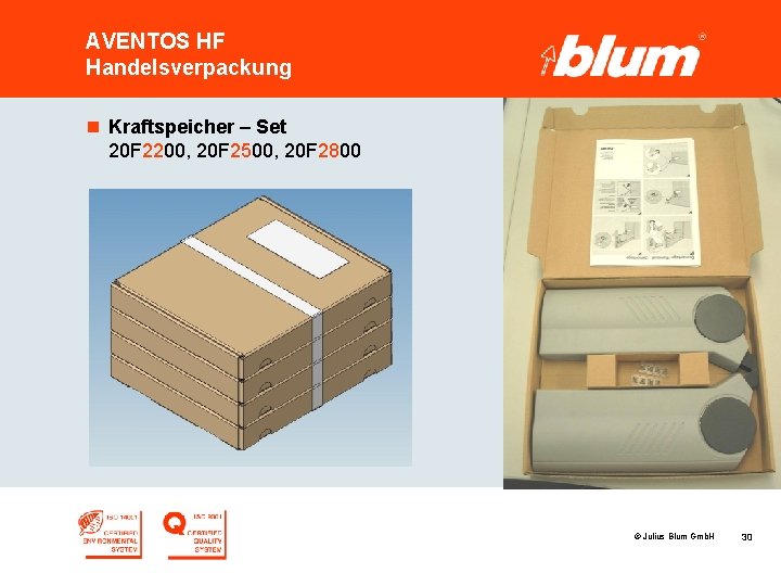 AVENTOS HF Handelsverpackung n Kraftspeicher – Set 20 F 2200, 20 F 2500, 20