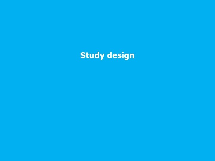 Study design 