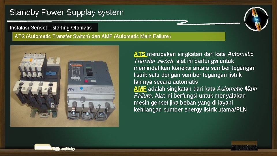 Standby Power Supplay system Instalasi Genset – starting Otomatis ATS (Automatic Transfer Switch) dan
