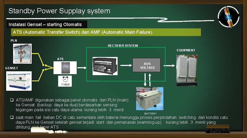 Standby Power Supplay system Instalasi Genset – starting Otomatis ATS (Automatic Transfer Switch) dan