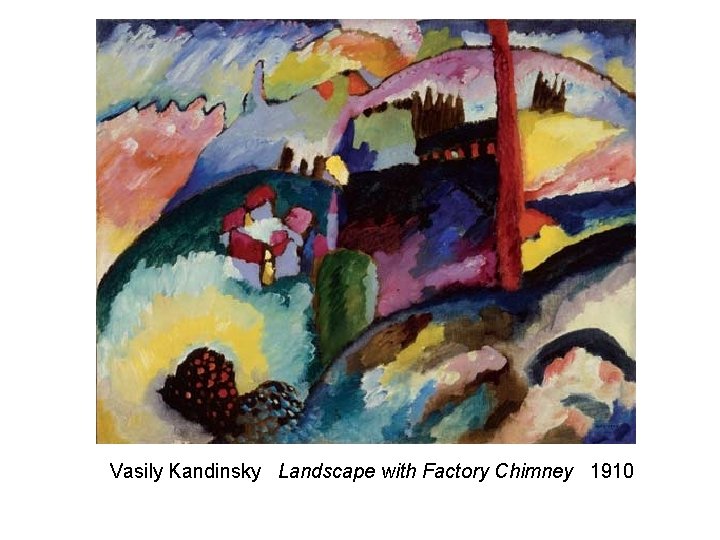 Vasily Kandinsky Landscape with Factory Chimney 1910 