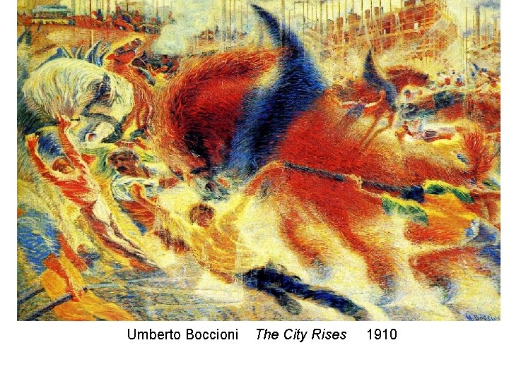 Umberto Boccioni The City Rises 1910 