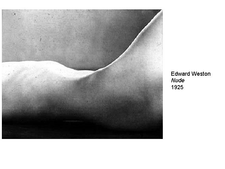 Edward Weston Nude 1925 