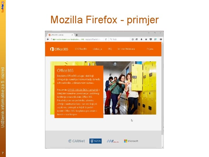 Udžbenik informatike za 5. razred Mozilla Firefox - primjer 7 