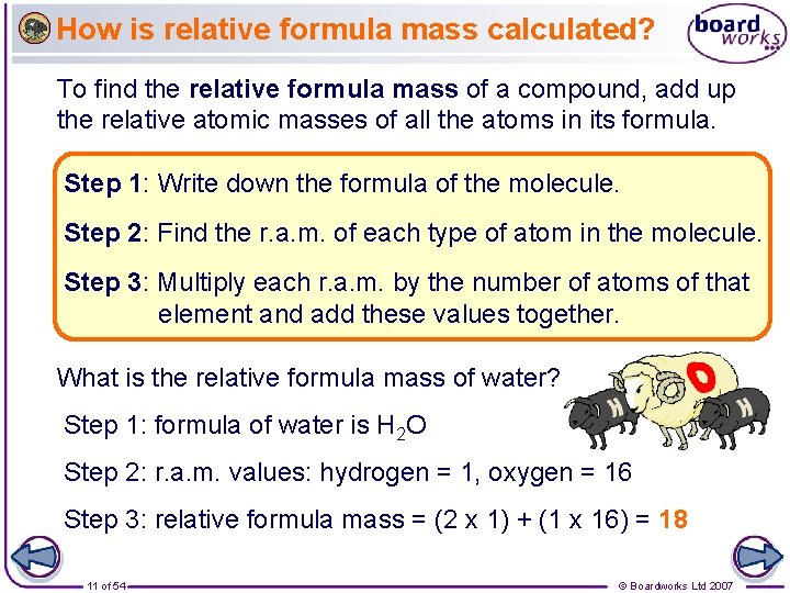 How is relative formula mass calculated? To find the relative formula mass of a