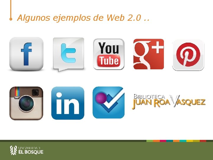 Algunos ejemplos de Web 2. 0. . 