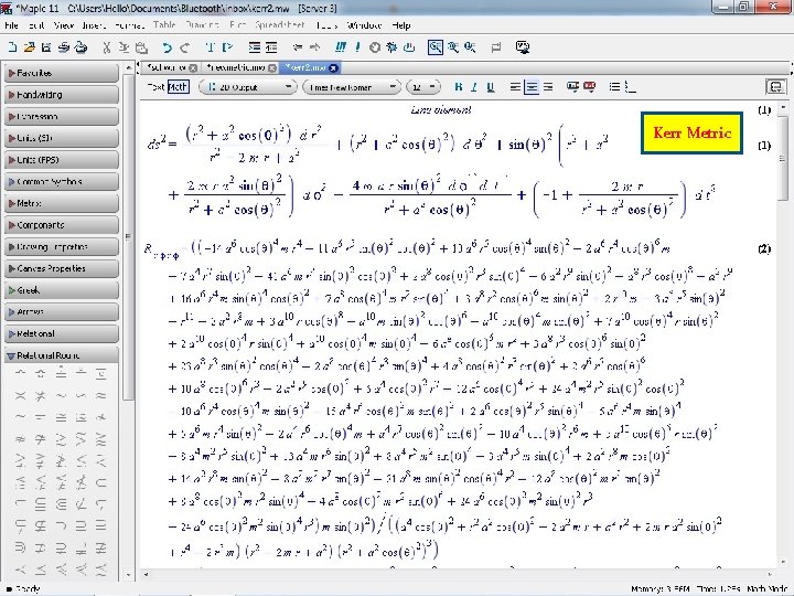 Kerr Metric 