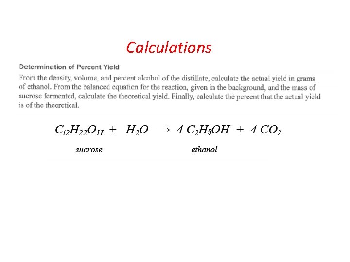 Calculations 