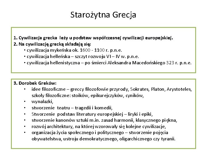1 Greccy bohaterowie Opracowaa Helena Tomaszewska Staroytna Grecja