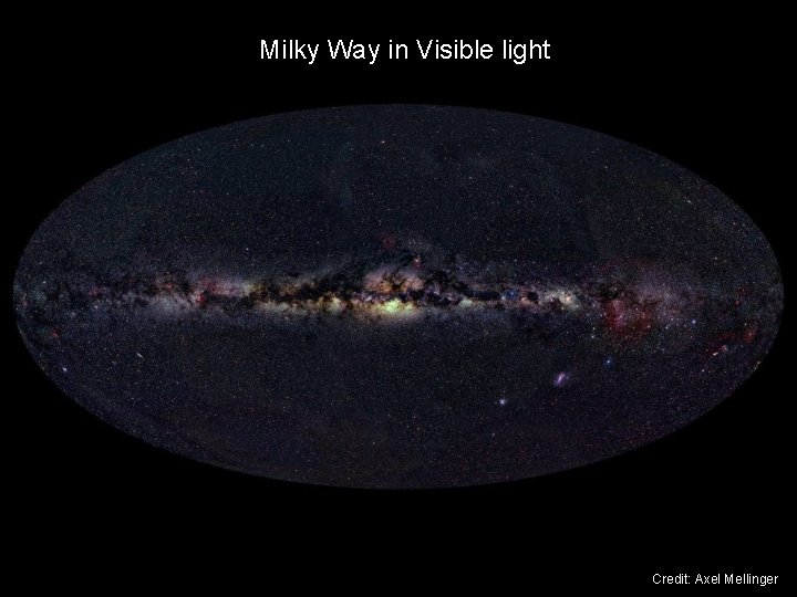 Milky Way in Visible light Credit: Axel Mellinger 