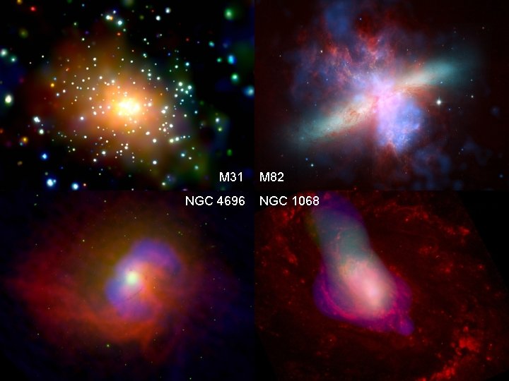 M 31 NGC 4696 M 82 NGC 1068 