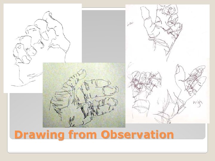 Drawing from Observation 