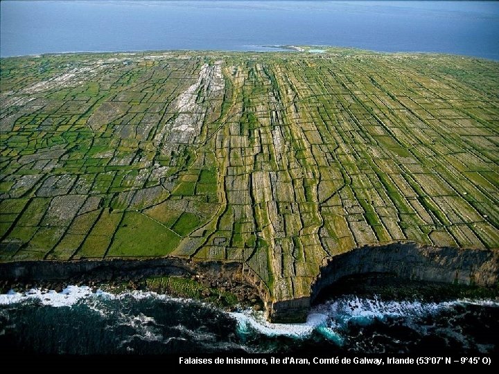 Falaises de Inishmore, île d'Aran, Comté de Galway, Irlande (53° 07' N – 9°