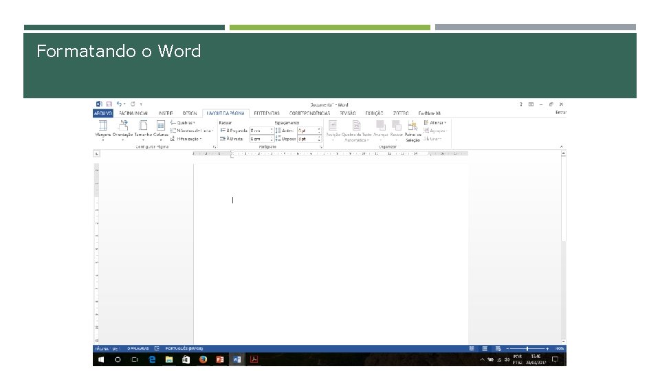 Formatando o Word 