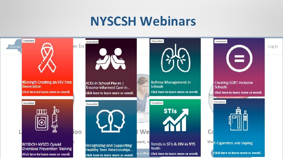 NYSCSH Webinars 