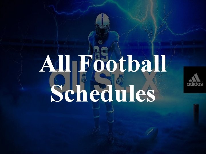 All Football Schedules 