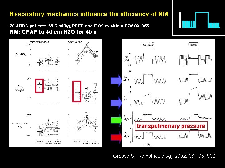 Respiratory mechanics influence the efficiency of RM 22 ARDS-patients: Vt 6 ml/kg, PEEP and Respiratory mechanics influence the efficiency of RM 22 ARDS-patients: Vt 6 ml/kg, PEEP and