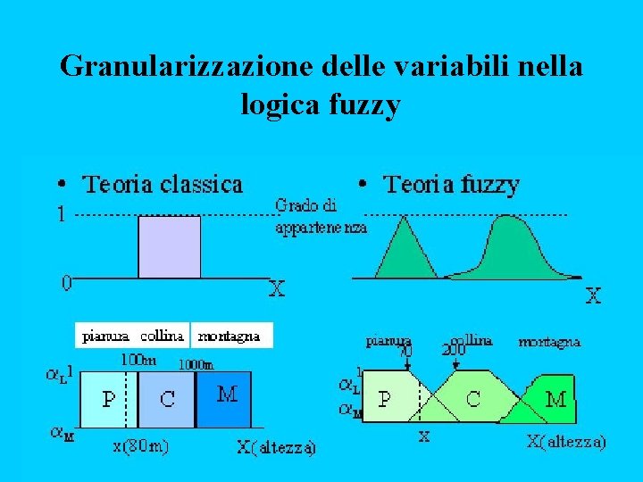 Granularizzazione delle variabili nella logica fuzzy 