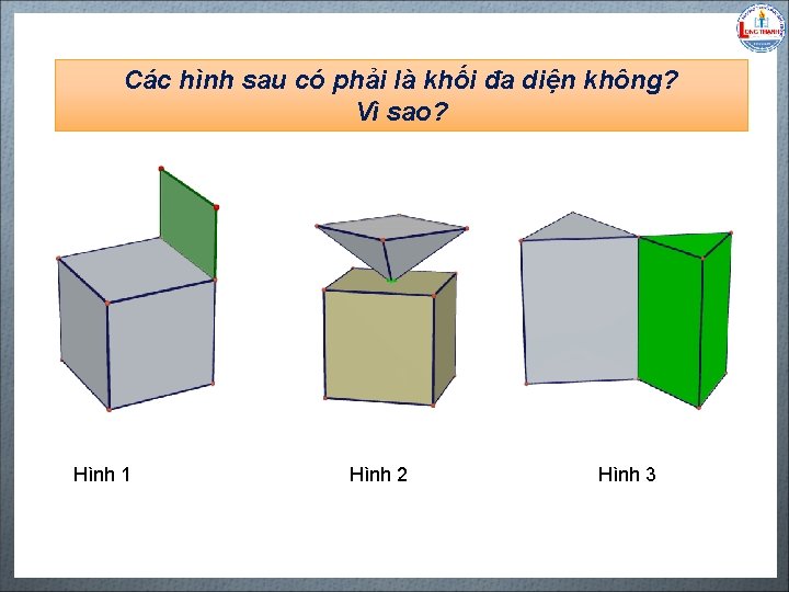 Các hình sau có phải là khối đa diện không? Vì sao? Biên soạn: Các hình sau có phải là khối đa diện không? Vì sao? Biên soạn:
