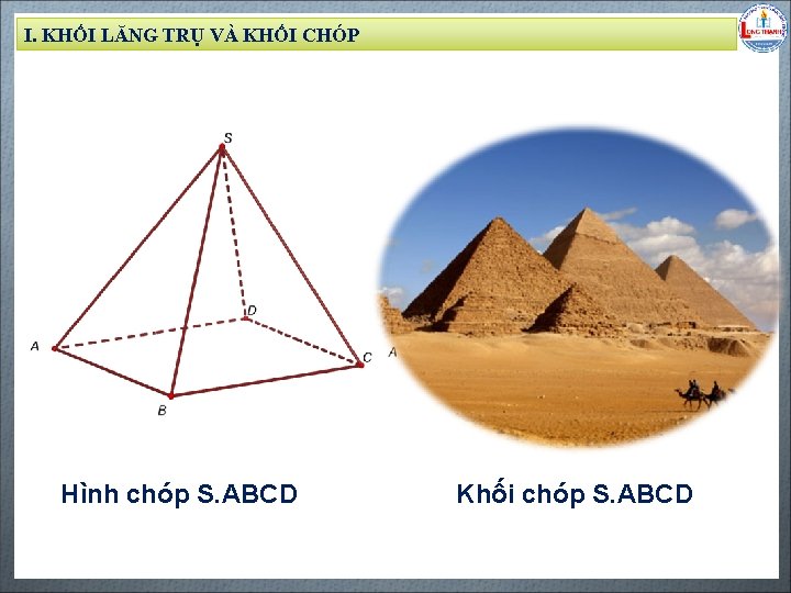 I. KHỐI LĂNG TRỤ VÀ KHỐI CHÓP Biên soạn: Đặng Trung Hiếu – THPT I. KHỐI LĂNG TRỤ VÀ KHỐI CHÓP Biên soạn: Đặng Trung Hiếu – THPT