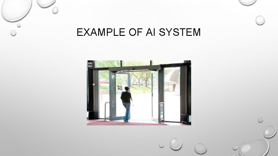EXAMPLE OF AI SYSTEM EXAMPLE OF AI SYSTEM