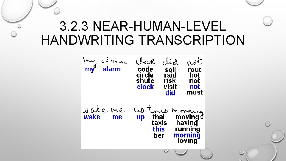3. 2. 3 NEAR-HUMAN-LEVEL HANDWRITING TRANSCRIPTION 3. 2. 3 NEAR-HUMAN-LEVEL HANDWRITING TRANSCRIPTION