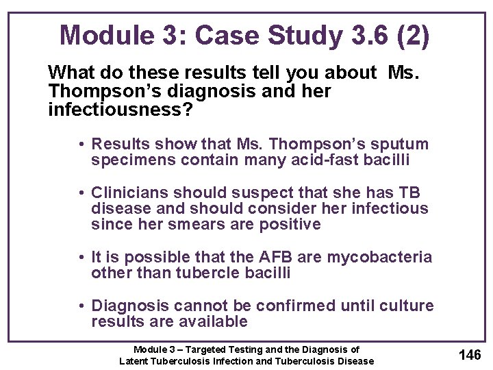 Module 3: Case Study 3. 6 (2) What do these results tell you about
