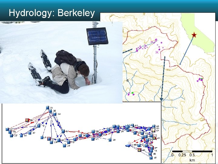 Hydrology: Berkeley § Shaver Lake, CA (1900 m) - 60 WSN nodes - 300+