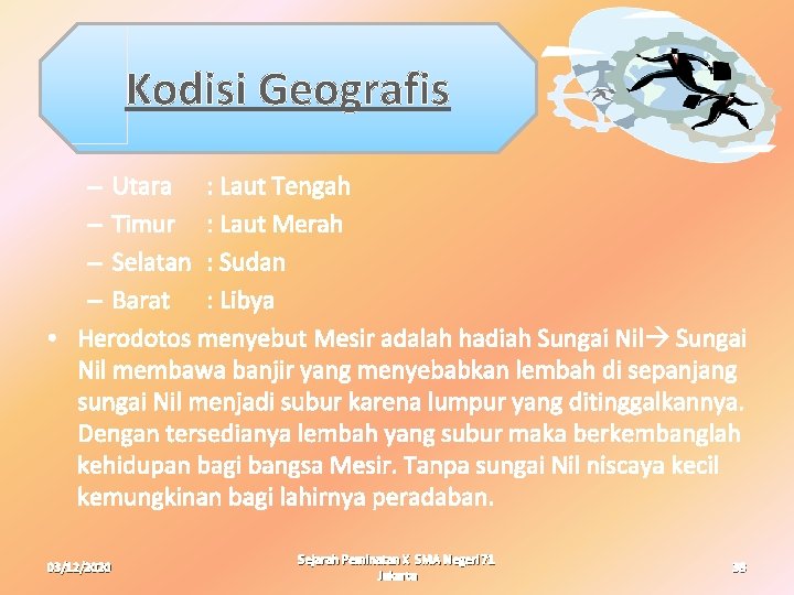 Kodisi Geografis – Utara : Laut Tengah – Timur : Laut Merah – Selatan