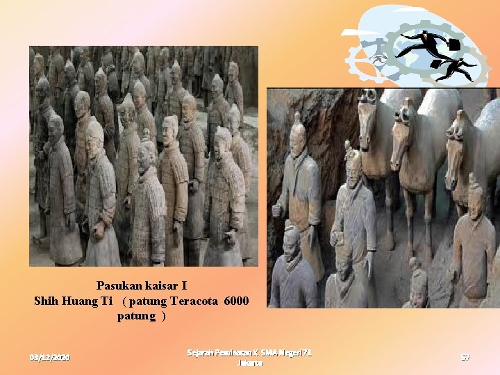 Pasukan kaisar I Shih Huang Ti ( patung Teracota 6000 patung ) 03/12/2020 Sejarah