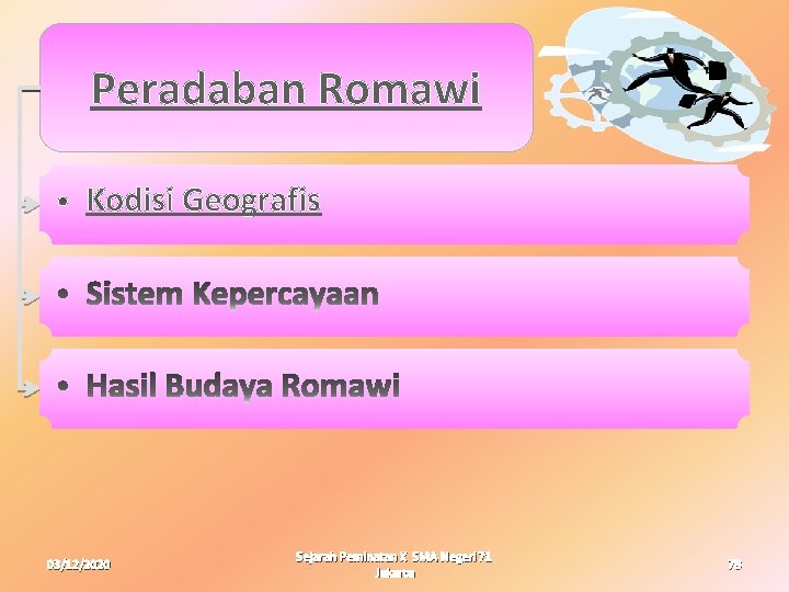 Peradaban Romawi Kodisi Geografis 03/12/2020 Sejarah Peminatan X SMA Negeri 71 Jakarta 78 