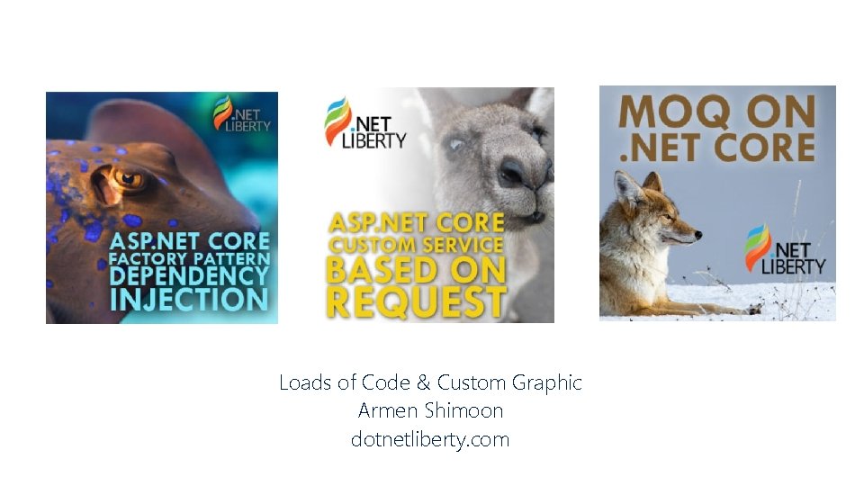 Loads of Code & Custom Graphic Armen Shimoon dotnetliberty. com 