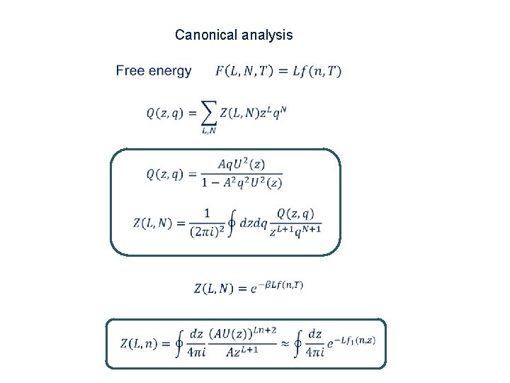 Canonical analysis 