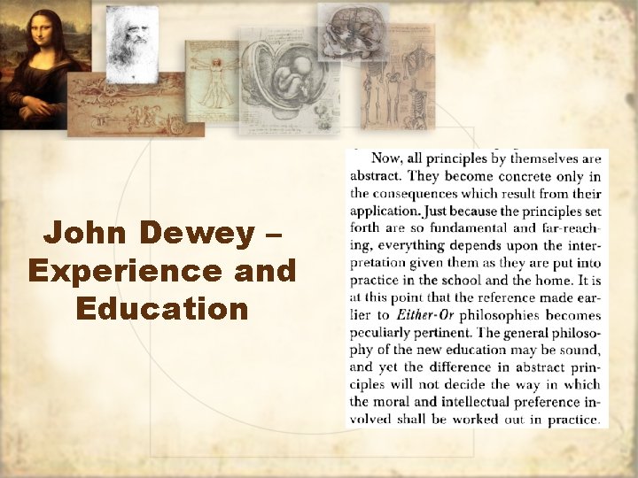 John Dewey – Experience and Education 