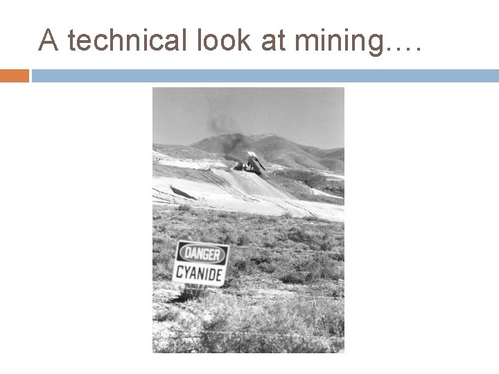 A technical look at mining…. 
