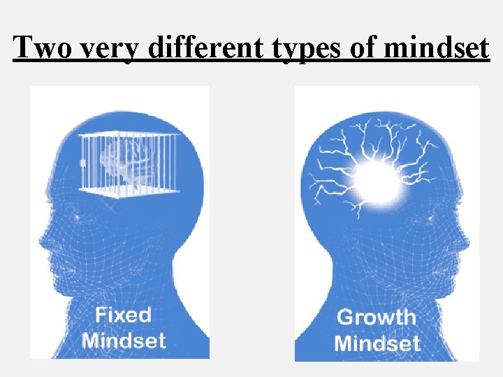 Two very different types of mindset 