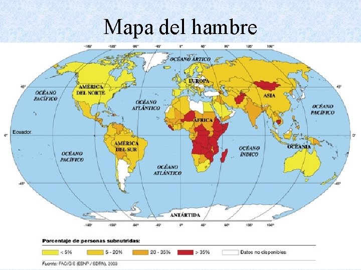 Mapa del hambre 