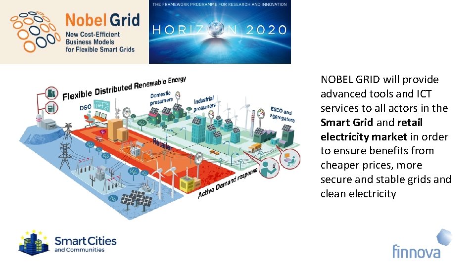 NOBEL GRID will provide advanced tools and ICT services to all actors in the