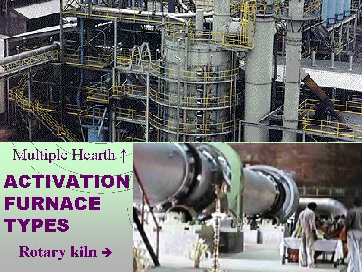 Multiple Hearth ↑ ACTIVATION FURNACE TYPES Rotary kiln 