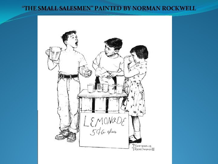 “THE SMALL SALESMEN” PAINTED BY NORMAN ROCKWELL 