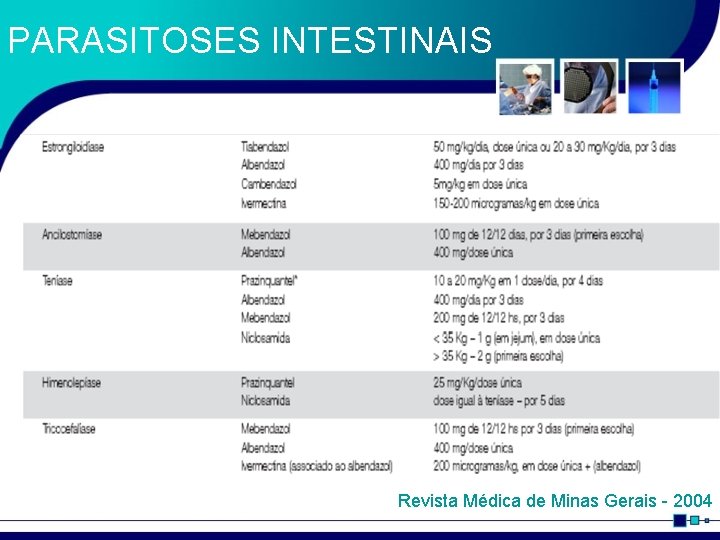 PARASITOSES INTESTINAIS Revista Médica de Minas Gerais - 2004 